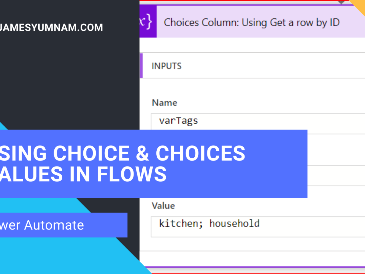 Using values from Dataverse Choice and Choices columns in Power Automate flow